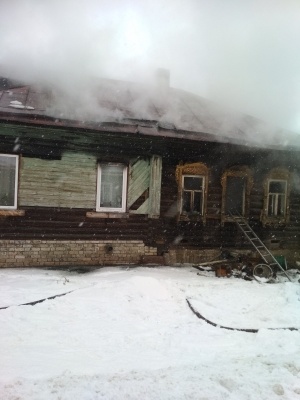 В деревне Владимирской области сгорел жилой дом