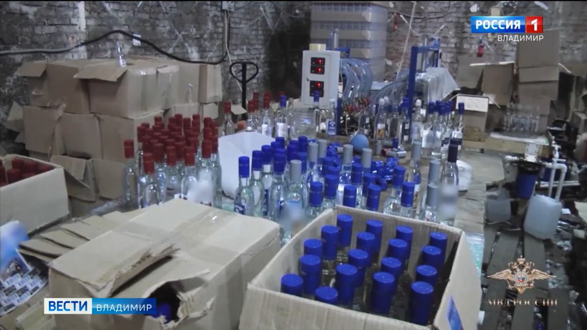 Во Владимирской области накрыли подпольный цех по производству алкоголя