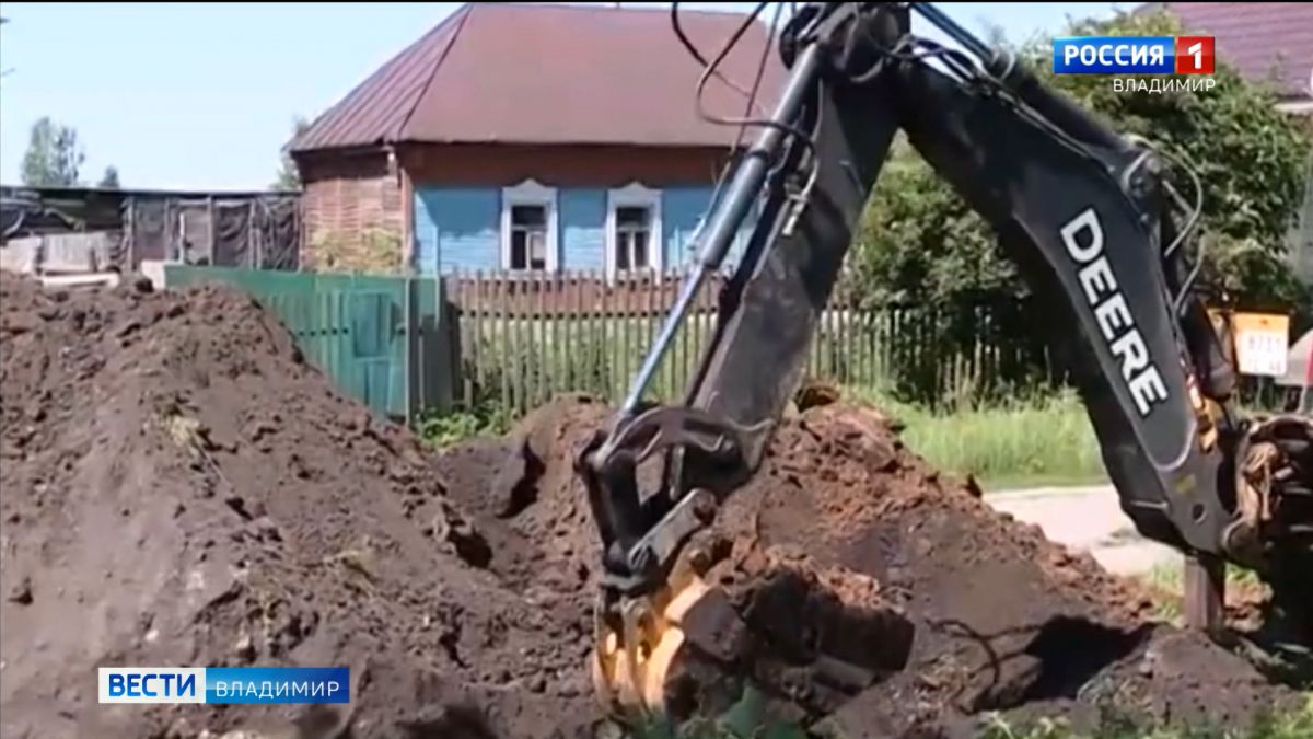 Во Владимирской области завершается строительство магистрального водопровода в Ковровском районе