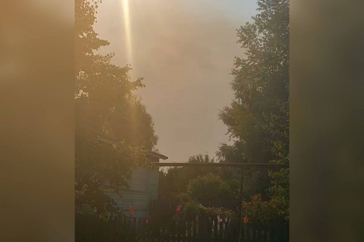Во Владимирской области село Колпь засыпало пеплом от лесных пожаров