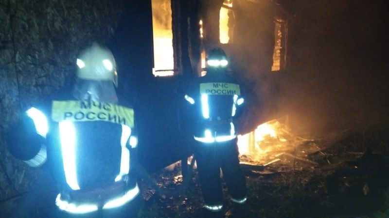 В деревне Ильинское Владимирской области сгорел частный дом
