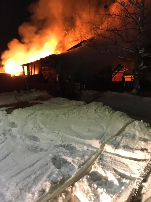 Во Владимирской области 2 человека погибли на пожаре