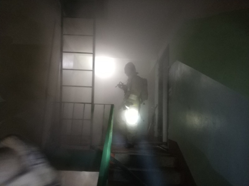 19 пожарных тушили многоквартирный дом в Александровском районе