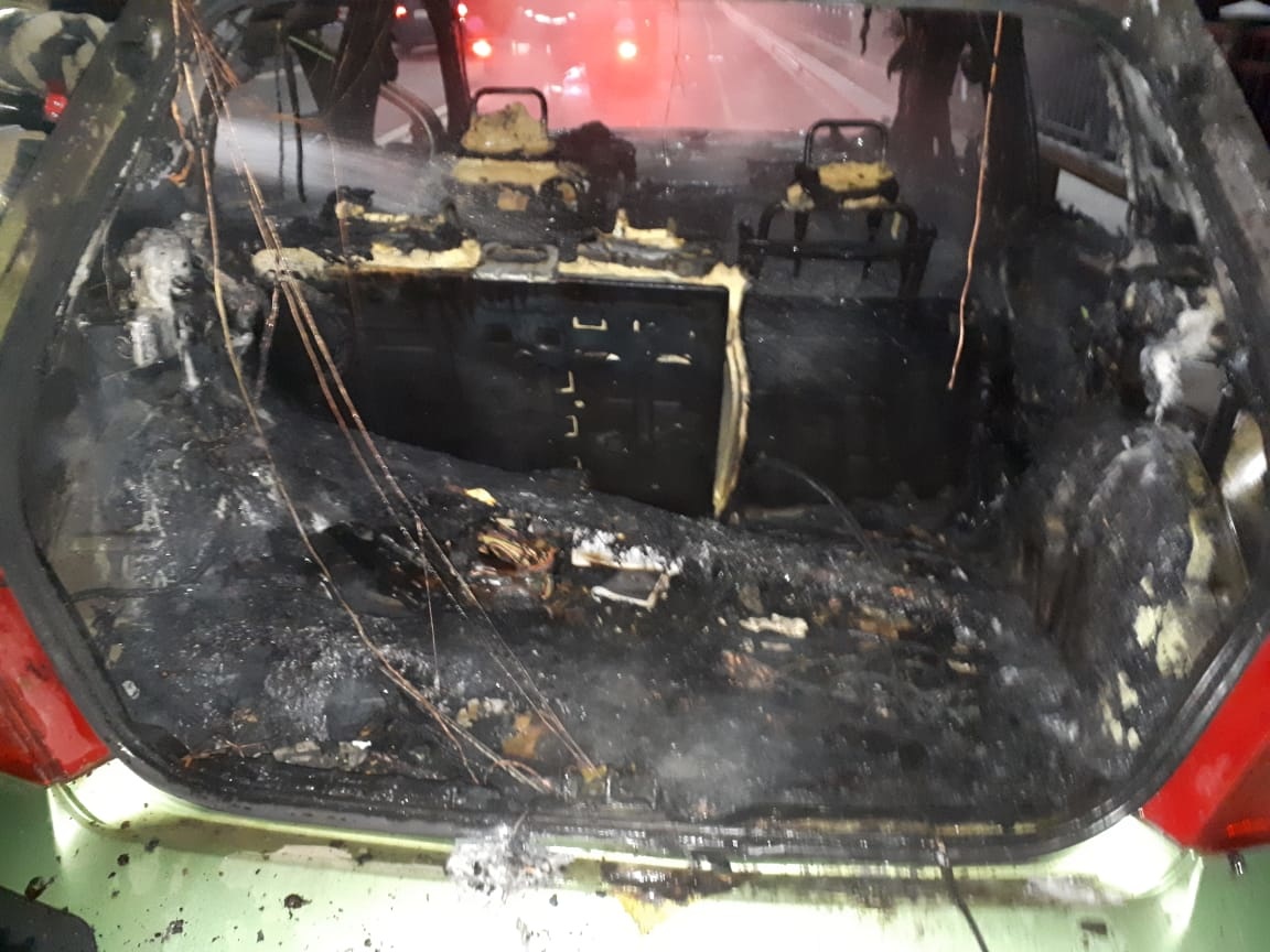 В Собинке сгорел автомобиль