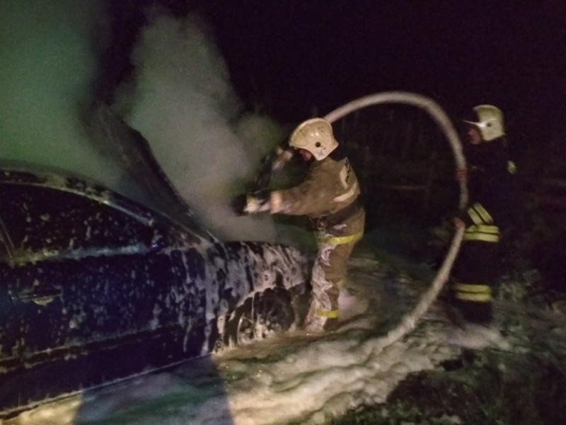 За ночь во Владимирской области сгорело три автомобиля