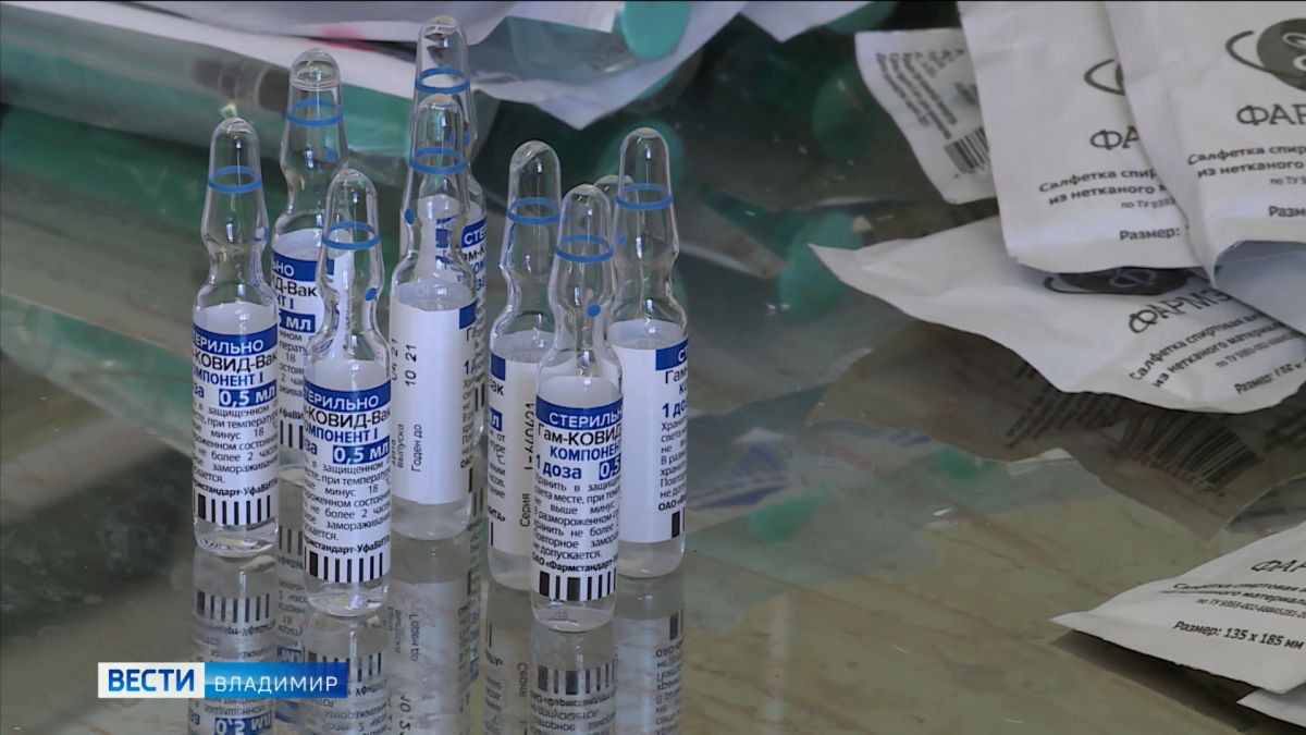 Во Владимирской области одна доза вакцины приходится на 7 желающих привиться от коронавируса 