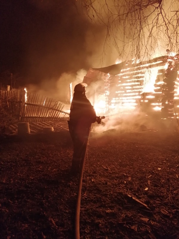 Во Владимирской области во время пожара пострадал 57-летний мужчина