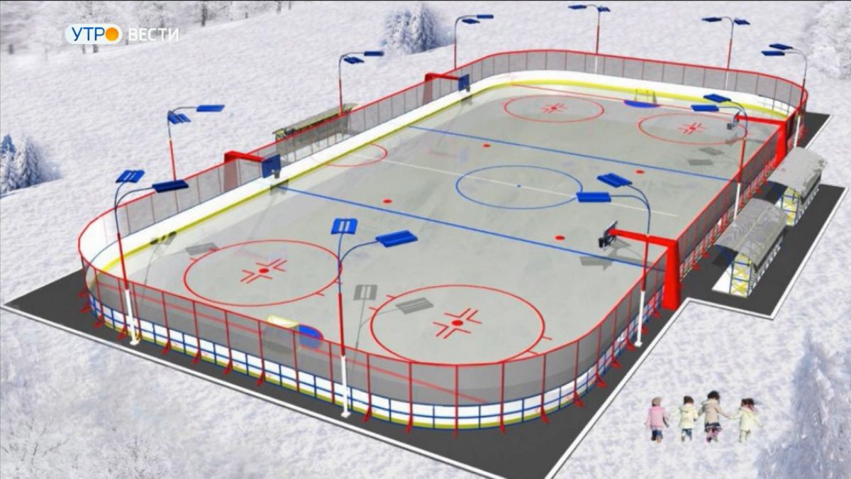 В городе Курлово Гусь-Хрустального района будет построена открытая хоккейная площадка