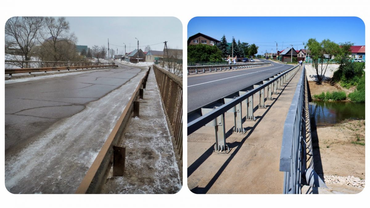В Киржачском районе отремонтирован мост