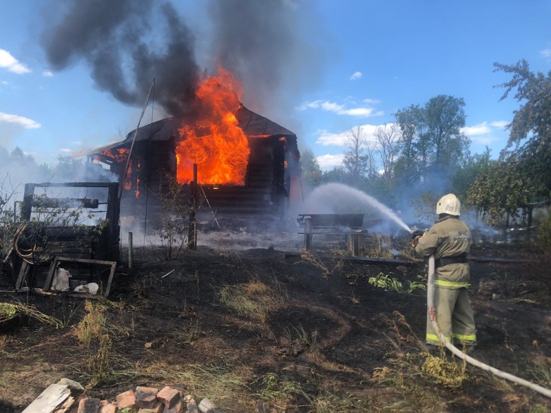 В Костерево Владимирской области сгорел частный жилой дом