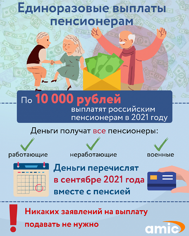 Владимирские пенсионеры уже завтра начнут получать выплату в 10 тысяч рублей