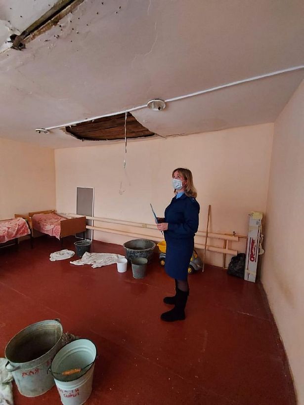 После проверки прокуратуры в детском саду №61 г. Владимира должны отремонтировать крышу