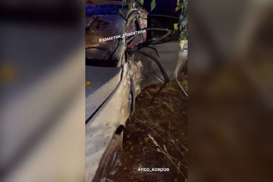 В Ковровском районе спасатели деблокировали водителя, пострадавшего в ДТП