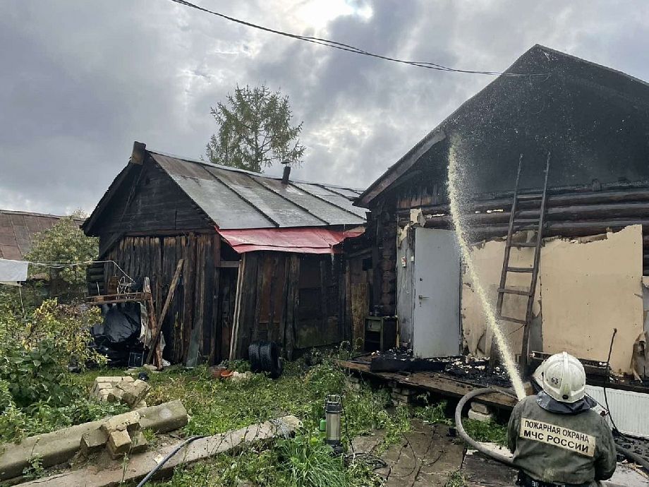 В Камешковском районе пожарные спасли от огня деревенские дома