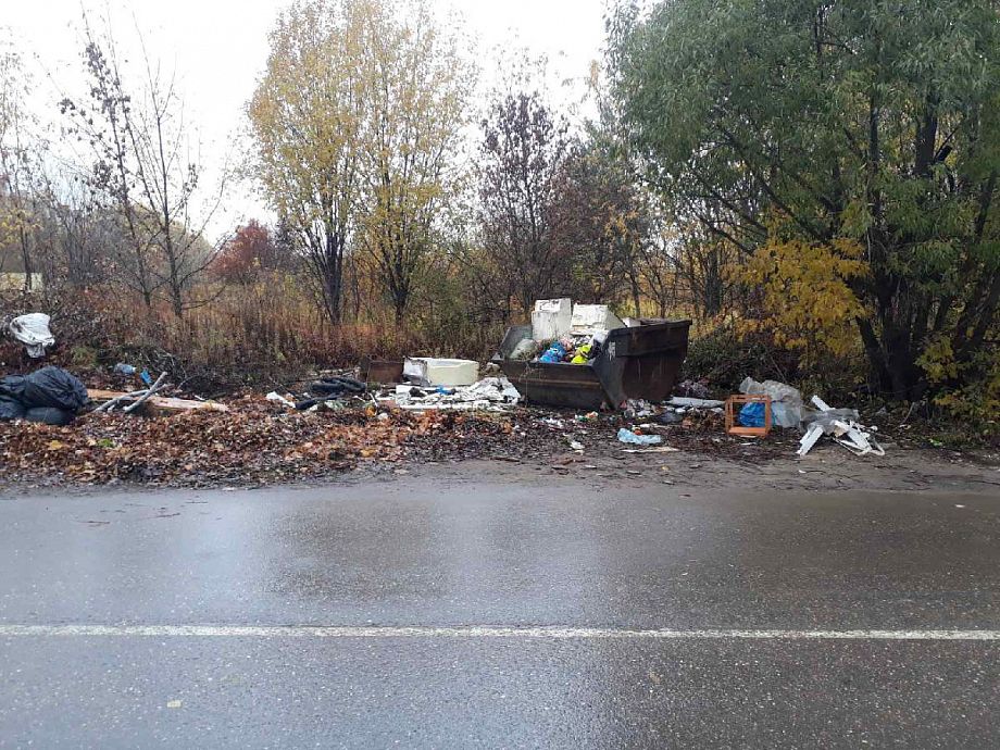 Во Владимирской области город Лакинск буквально завален мусором