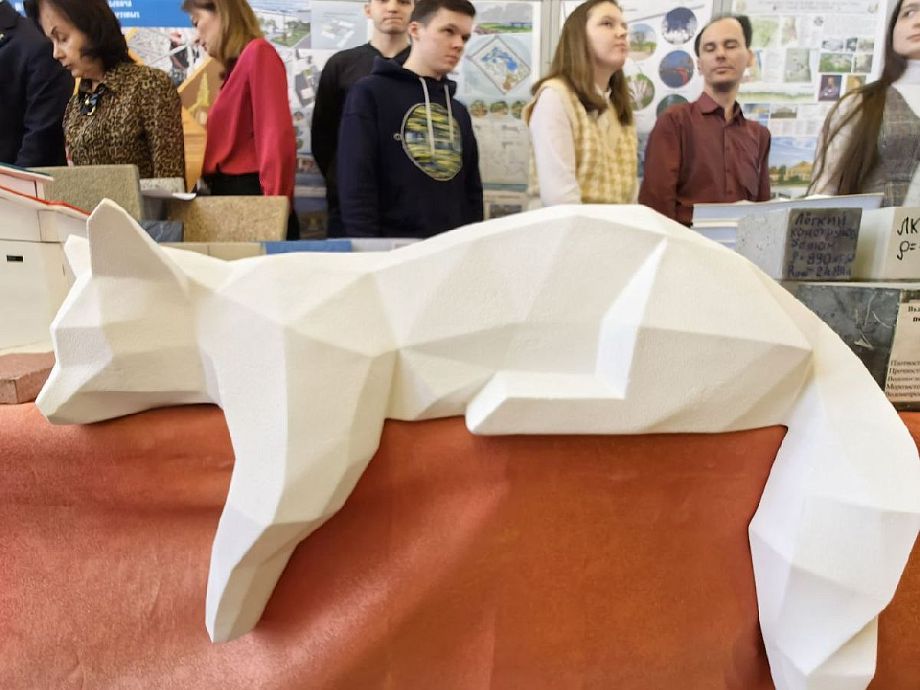 Студент Владимирского университета сделал макет кошки из уникального износостойкого материала