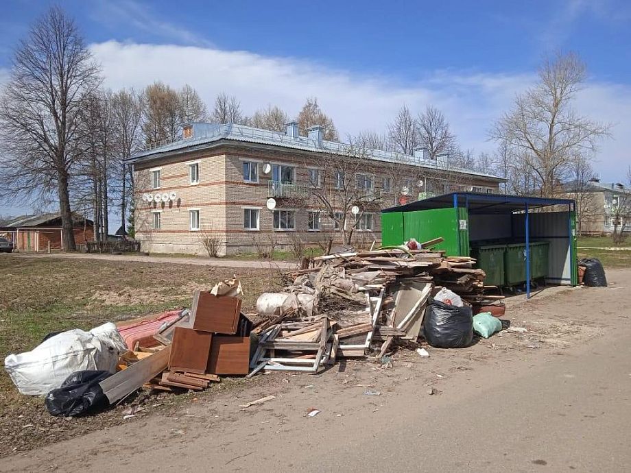 В посёлке Раздолье Владимирской области долгое время игнорировался вывоз мусора