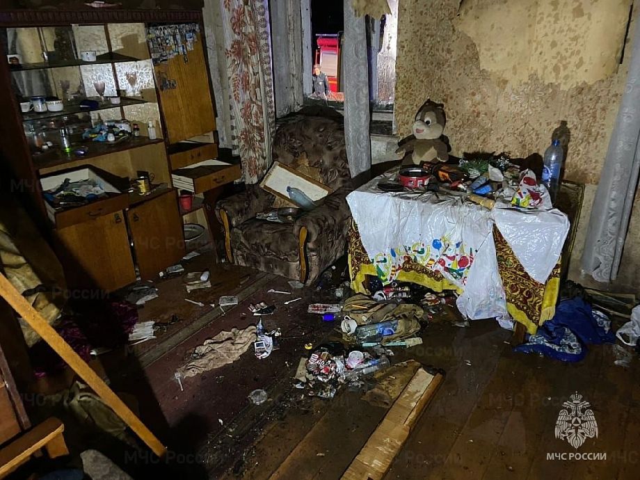 В городе Кольчугино 4 ноября загорелась жилая квартира, пострадал 1 человек